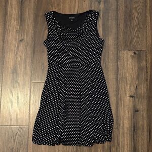 Enfocus Studio Black and White Polka Dot Mini Dress